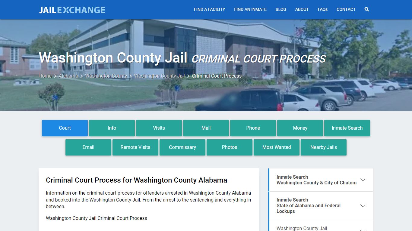 Washington County Jail Criminal Court Process - Jail Exchange